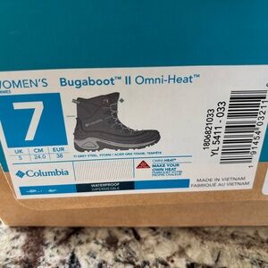 Columbia Women's Bugaboot II Omni-Heat Black Boots